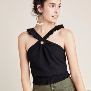 Anthropologie Marisol Ruffle Halter Size Medium